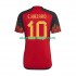 Camisola Bélgica Hazard 10 Homem Equipamento Primeiro Copa do Mundo 2022 Manga Curta